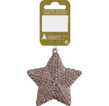 Glitzernder Stern zum Aufhängen als Weihnachtsdekoration