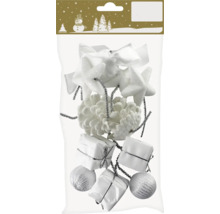 Verpackung mit Christbaumschmuck in verschiedenen Formen