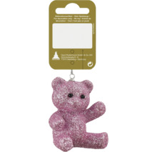 Dekorativer Glitzer-Teddybär zum Aufhängen