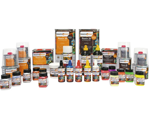 Creative Epoxidharz Set mit Harz, Härter, Farbpigmenten und Zubehör für Kunstprojekte