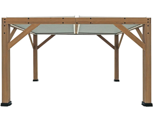 Holzpavillon mit Metalldach