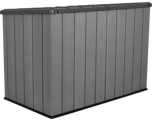 Gartenschrank aus Kunststoff mit Holzoptik