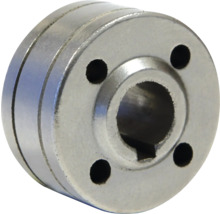 Metallkupplung mit Bohrungen