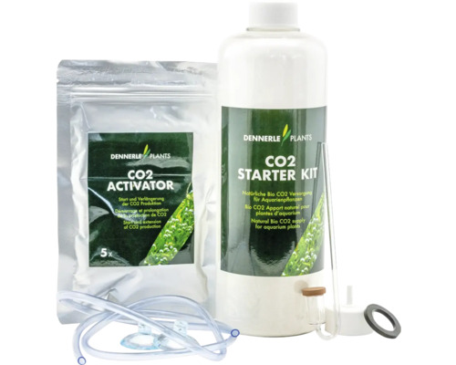 Dennerle Plants CO2 Starter Kit mit CO2 Aktivator, Schlauch und Zubehör für Aquarienpflanzen