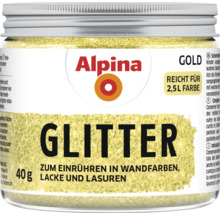Alpina Gold Glitter zum Einrühren in Wandfarben, Lacke und Lasuren, 40 Gramm