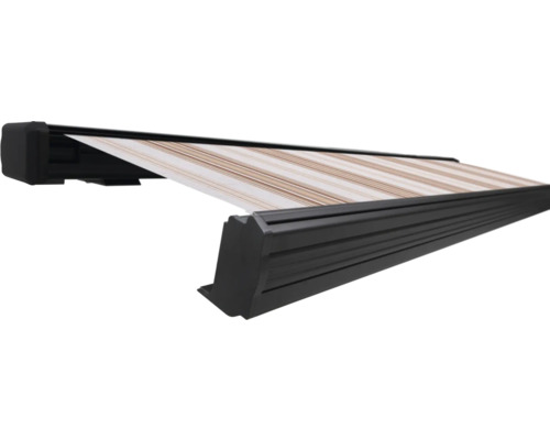 SOLUNA Kassettenmarkise Exquisit 5,5x2,5 Stoff Dessin 6171 Gestell DB703 dunkelgrau ink. Motor und Wandschalter links SOLUNA Kassettenmarkise Exquisit 5,5x2,5 Stoff Dessin 6171 Gestell DB703 dunkelgrau ink. Motor und Wandschalter links