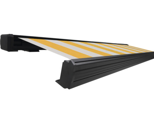 SOLUNA Kassettenmarkise Exquisit 3x2,5 Stoff Dessin 1012 Gestell DB703 dunkelgrau Antrieb links inkl. Motor und Wandschalter SOLUNA Kassettenmarkise Exquisit 3x2,5 Stoff Dessin 1012 Gestell DB703 dunkelgrau Antrieb links inkl. Motor und Wandschalter