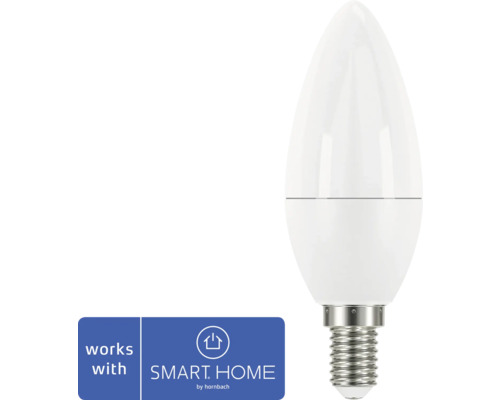 FLAIR Viyu LED-Lampe E14 / 4,8 W ( 40 W ) 470 lm 1800-6500 K + RGBW Farbwechsel - Kompatibel mit SMART HOME by hornbach