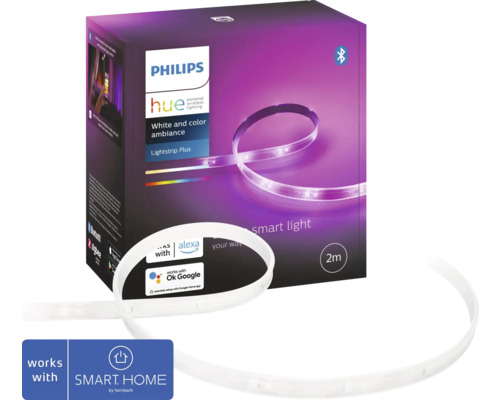 Philips hue LED Band Lightstrip Plus Basis RGBW 20W 1600 lm 2 m - Kompatibel mit all SMART HOME by hornbach-0