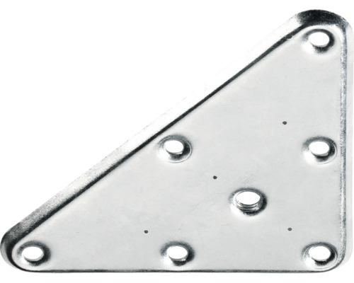 Montageplatte für Tischbeine M8 x 140 x 80 mm Stahl verzinkt