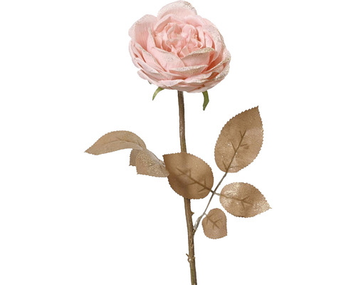 Kunstblume Rose Höhe: 57 cm rosa