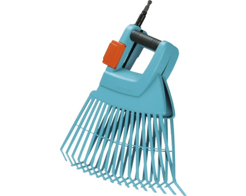 Gartenrechen aus Kunststoff mit verstellbarer Breite für Laubarbeiten