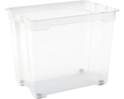 Aufbewahrungsbox Dirk XXL 80L, 380 x 470 x 570 mm, transparent