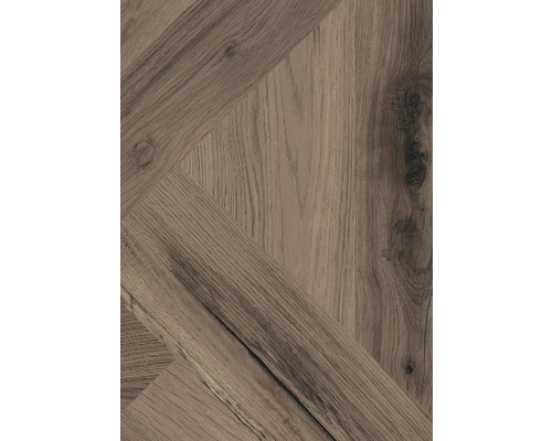 Holzboden mit Fischgrätenmuster