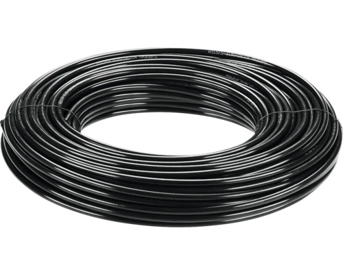 Verteilerrohr GARDENA 4,6 mm 3/16 Zoll 50 m Schwarzer Bewässerungsschlauch aufgerollt