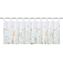 Gardine mit Blumen- und Schmetterlingsmuster
