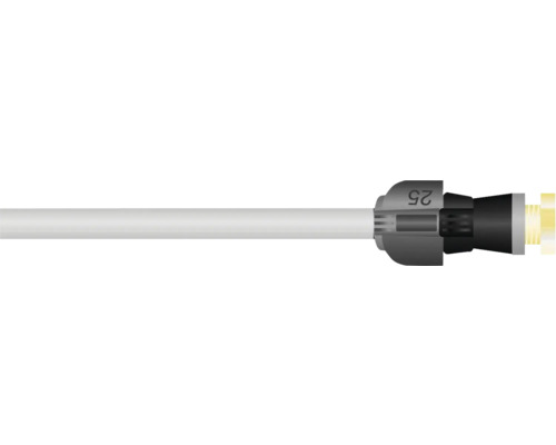 Kunststoffrohr mit 25 Millimeter Muffe