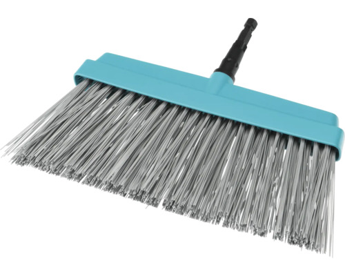 Kehrbesen mit Kunststoffborsten und Aufsatzstück für einen Stiel