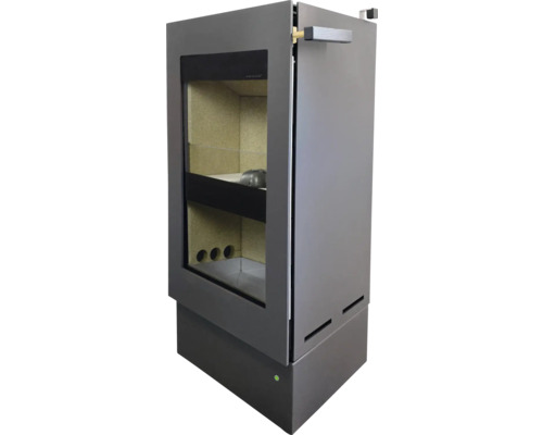 Kaminofen mit Sichtfenster und Brennraum