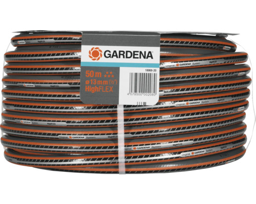 Gartenschlauch GARDENA Comfort High FLEX Kunststoff 1/2 Zoll 50 m grau