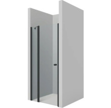 Drehtür für Nische und Seitenwand Lido 200 1000x2000 mm Festteil links Echtglas Klar hell schwarz mit schmutzabweisender Glasbeschichtung DATD210/K1/85L-thumb-2 Drehtür für Nische und Seitenwand Lido 200 1000x2000 mm Festteil links Echtglas Klar hell schwarz mit schmutzabweisender Glasbeschichtung DATD210/K1/85L-thumb-2