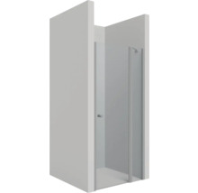 Drehtür für Nische und Seitenwand Lido 200 1000x1800 mm Festteil rechts Echtglas Klar hell silber DBTD210/H1/20R-thumb-1 Drehtür für Nische und Seitenwand Lido 200 1000x1800 mm Festteil rechts Echtglas Klar hell silber DBTD210/H1/20R-thumb-1