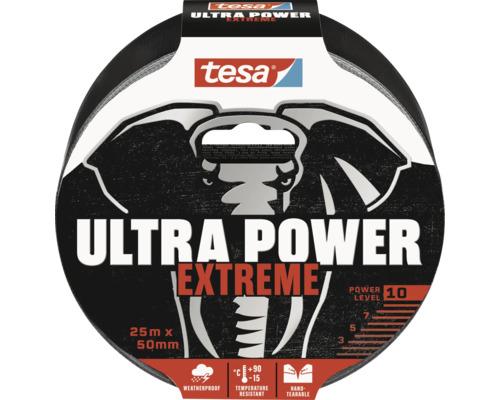 Tesa Ultra Power Extreme Klebeband, 25 Meter x 50 Millimeter