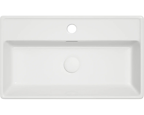 Aufsatzwaschbecken Form & Style Makira 54,5x31,5 cm weiß glänzend