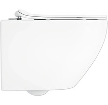 Wand-Tiefspülklosett aus Sanitärkeramik mit WC-Sitz