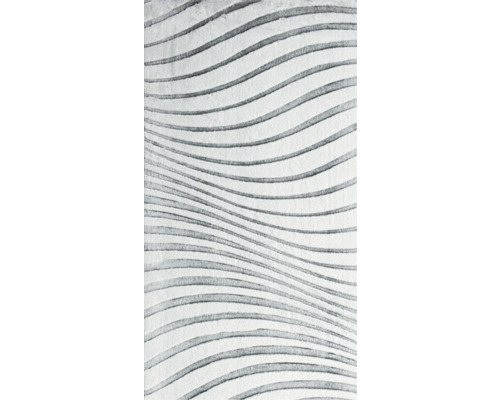 Teppich Cutout Wave silver 80x150 cm