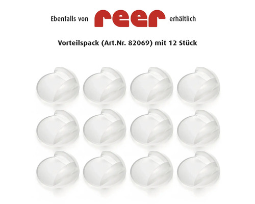 Zwölf durchsichtige Eckenschutzvorrichtungen für Kinder