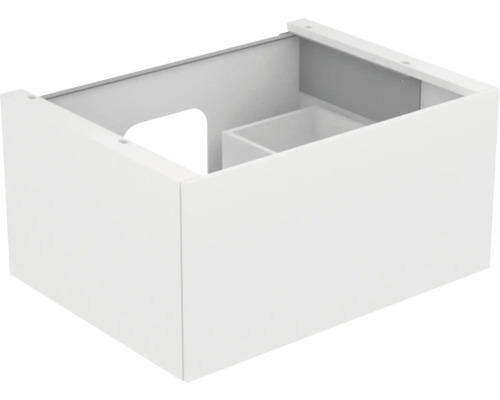 Waschbeckenunterschrank Keuco Edition 11 70x35x53,5 cm ohne Waschbecken mit LED-Beleuchtung weiß glänzend