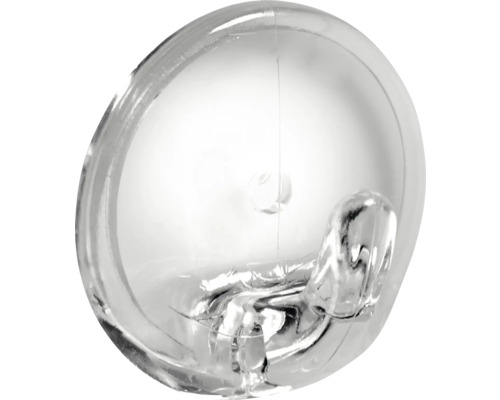 Klebehaken Ø 36 x 20 mm Kunststoff transparent 10 Stück Saugnapf mit Haken