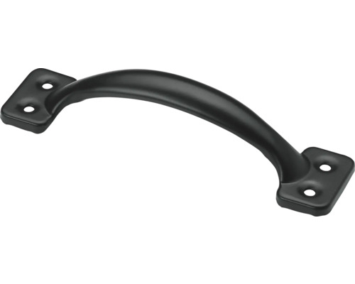 Möbelgriff 127 x 30 x 20 mm Stahl schwarz 5 Stück Griff aus Metall mit Befestigungslöchern
