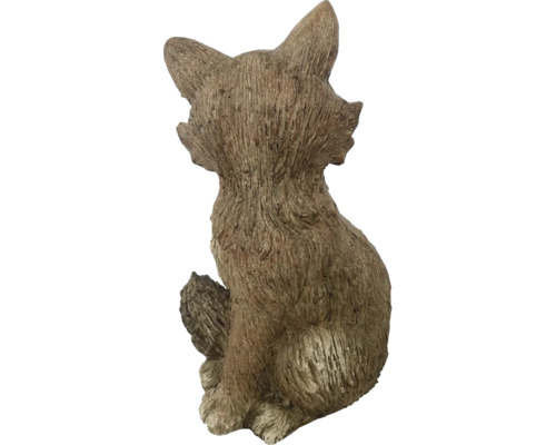 Gartenfigur Fuchs sitzend, Rückansicht