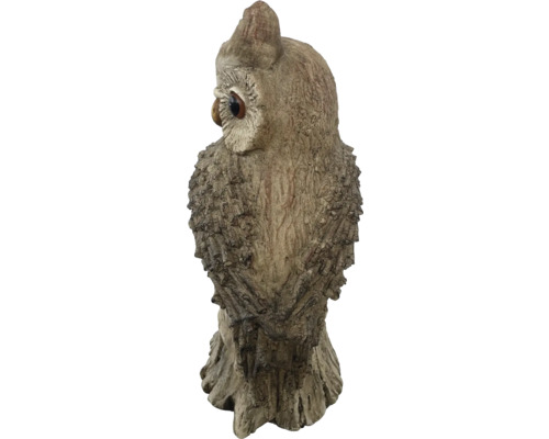 Dekorative Eulenfigur aus Kunststein für den Garten