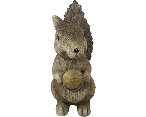 Dekofigur Eichhörnchen H 26 cm braun