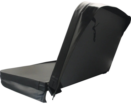 Schwarze Whirlpoolabdeckung zum Schutz und zur Wärmedämmung.