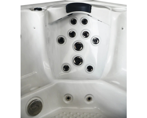 Nahaufnahme eines Whirlpools mit Düsen