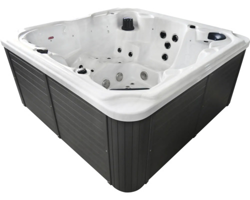 Aufstellbarer Whirlpool Sanotechnik Outdoorpool Set OASIS MAXI WHITE inkl. Abdeckung