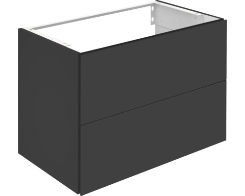 Waschbeckenunterschrank Keuco X-Line 80x60,5x49 cm ohne Waschbecken vulkanit matt