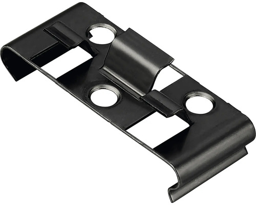 Konsta Montage Clip Edelstahl schwarz Pack = 25 St.