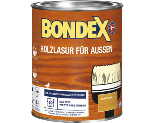 Holzschutz-Lasur Bondex eiche hell 750 ml
