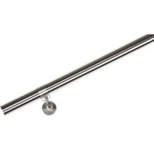 Edelstahl-Handlauf mit Halterung