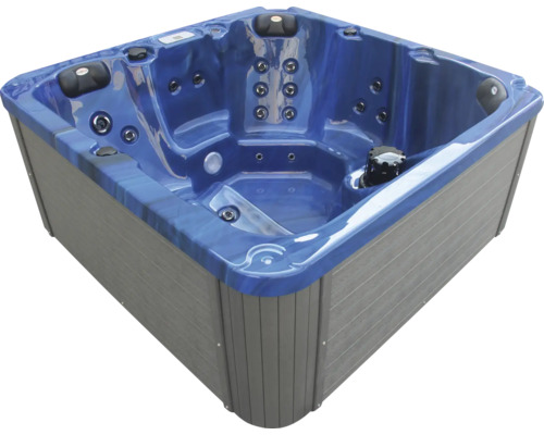 Aufstellbarer Whirlpool Sanotechnik Outdoorpool Set PALMA BLUE inkl. Abdeckung