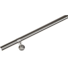 Edelstahl-Handlauf mit Halterung