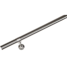 Edelstahl-Handlauf mit Halterung