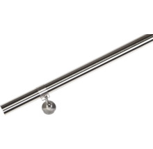 Metallhandlauf mit Halterung zur Wandmontage