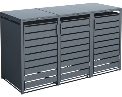 Mülltonnenbox für drei Mülltonnen