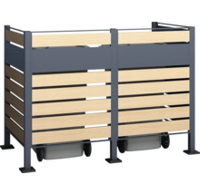 Mülltonnenbox WESTMANN Planum 2 160 x 80 x 120 cm holz-anthrazit-thumb-1 Mülltonnenbox WESTMANN Planum 2 160 x 80 x 120 cm holz-anthrazit-thumb-1